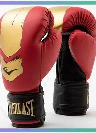 Боксерские перчатки everlast prospect 2 8 унций красные золотые для детей боксерские рукавицы sku_p00002974