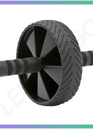 Колесо для пресса adidas ab wheel черное диаметр 18 см тренажер для фитнеса и домашних тренировок sku_adac-11404