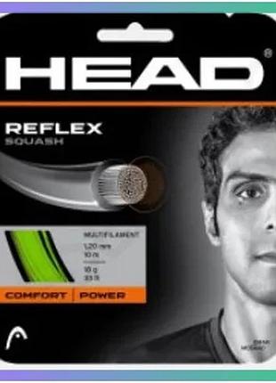 Струна для сквошу head reflex 1.20 мм 10 м поліуретан зелена унісекс для гри в сквош sku_281256 ge