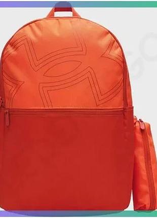 Рюкзак under armour essential printed bp 26l помаранчевий для спорту унісекс легкий міцний 47х32х19 см sku_6000991-842
