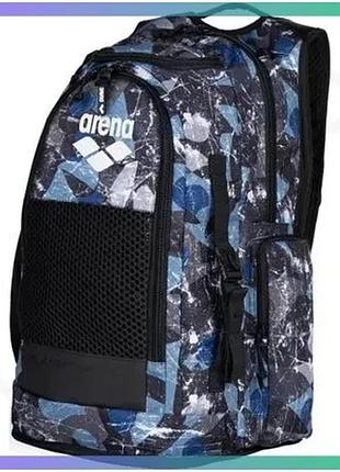 Рюкзак arena all set backpack ao 45l синій сірий чорний для плавання з відділенням для ноутбука 55х38х sku_010235-901