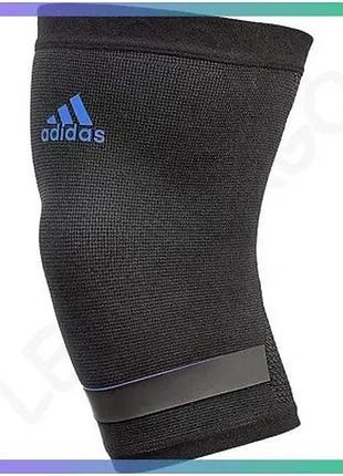 Фіксатор коліна adidas performance knee support чорний синій s підтримка для спортсменів унісекс sku_adsu-13321bl