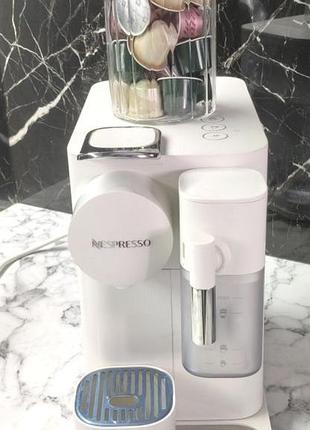 Кофемашина delonghi nespresso lattissima one en510w