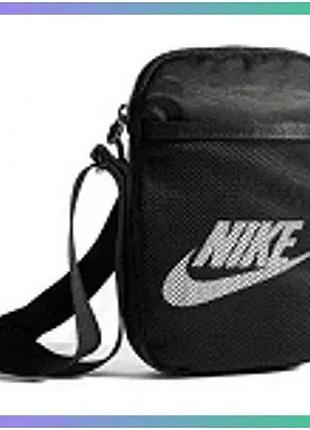Сумка крос-боді nike heritage чорна унісекс 18х12х3 см спортивна модель для щоденного використання sku_ba5871-010