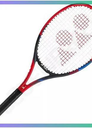 Тенісна ракетка yonex vcore feel 250г червона для початківців та аматорів ракетка для великого тенісу sku_07vcfst