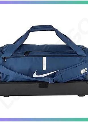 Сумка nike nk acdmy team l hdcs 60l темно-синя спортивна для одягу і спорядження унісекс 64х30х30 см sku_cu8087-410