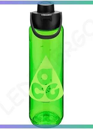 Пляшка nike tr renew recharge chug bottle 709 мл зелена для гідратації бігунів спортивна пляшка sku_n.100.9669.363.24