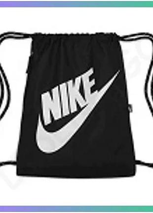 Рюкзак-мешок nike nk heritage drawstring 13l черный 33х43 см для спорта и активного отдыха sku_dc4245-010