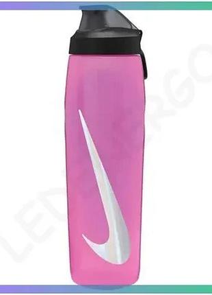 Пляшка nike refuel 946 мл рожевий спортивна пляшка для води з клапаном унісекс sku_n.100.7670.637.32
