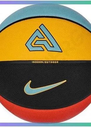 Баскетбольный мяч nike all court 2.0 antetokounmpo 8p размер 7 для игры на любых кортах sku_n.100.4138.824.07