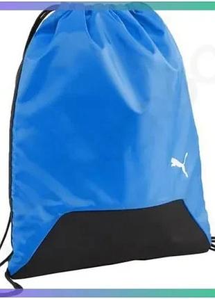 Рюкзак puma teamgoal gym sack 16l черный синий спортивный мешок для тренировки 47 x 39 см sku_090240-02