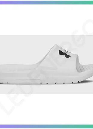 Шлепанцы under armour core pth sl белые унисекс 41 eu 26 см для повседневного ношения sku_3021286-100