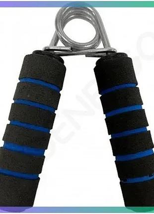 Еспандер кистьовий meta foam hand grip чорний синій для тренування кистей рук та передпліч 4,5 мм sku_00000030159