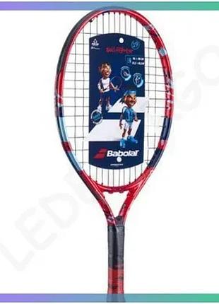 Ракетка babolat ballfighter 19 червона для дітей тенісна 19 дюймів алюмінієва для гри на корту sku_140479-100