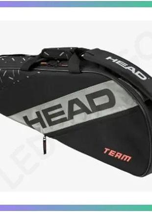 Чехол для ракеток head team racquet bag s черный сумка для тенниса унисекс для 3 ракеток sku_262234