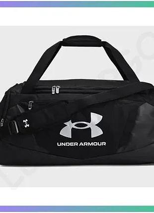 Сумка ua undeniable 5.0 duffle md 58l чорна спортивна сумка для подорожей та спорту унісекс 62х29х30 с sku_1369223-001
