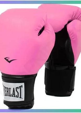 Боксерські рукавиці everlast pro style 2 рожеві 12 унцій для тренувань унісекс боксерські рукавички sku_p00003094