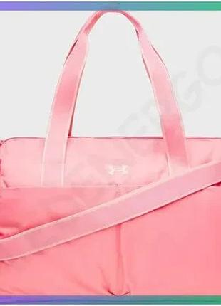 Сумка under armour studio lite duffle 26l коралова спортивна сумка для жінок 43х29х22 см sku_1388915-600