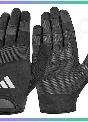 Рукавички для тренинга adidas full finger performance gloves серые l для занятий спортом унитекс sku_adgb-13345-nl