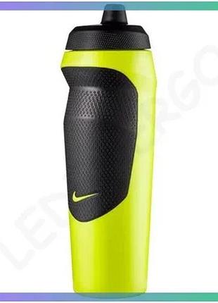 Пляшка для води nike hypersport bottle 600 мл зелена чорна спортивна пляшка для води унісекс sku_n.100.0717.399.20