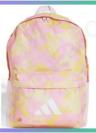 Рюкзак adidas yg flower bpk 27,5l розовый золотистый для детей 15х31х44 см спортивный стиль sku_jh3416