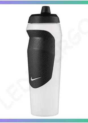 Пляшка для воды nike hypersport bottle 600 мл прозрачная спортивная бутылка для питья sku_n.100.0717.915.20