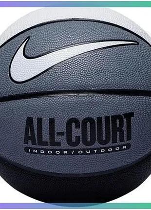 Баскетбольный мяч nike everyday all court 8p 7 размер для игры в зале и на улице универсальный мяч sku_n.100.4369.120.07
