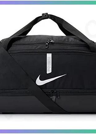 Сумка nike academy team m hdcs черная 53x30x28 см для экипировки спортивная сумка для тренировок sku_cu8096-010