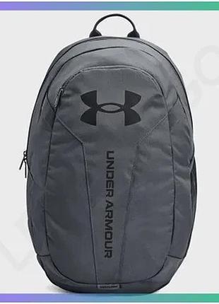 Рюкзак under armour hustle lite backpack 26,5l сірий для активного відпочинку та спорту унісекс 30,5x1 sku_1364180-012