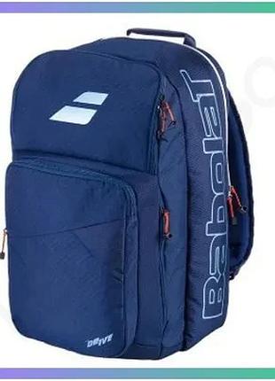 Рюкзак babolat backpack pure drive синий для тенниса для ракеток и игрового оборудования sku_753110-136