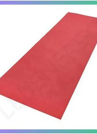 Коврик для йоги reebok yoga mat красный 173 x 61 x 0.4 см не скользящий для фитнеса и тренировок sku_rayg-11022rd