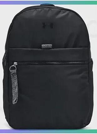 Жіночий рюкзак under armour studio campus bp чорний 19,5l для ноутбука 28х40,5х15 см спортивний рюкзак sku_1384675-001
