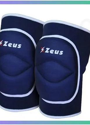 Наколінники для волейболу zeus ginocchiera volley eko темно-сині унісекс 128-155 см захист для коліна sku_z00915