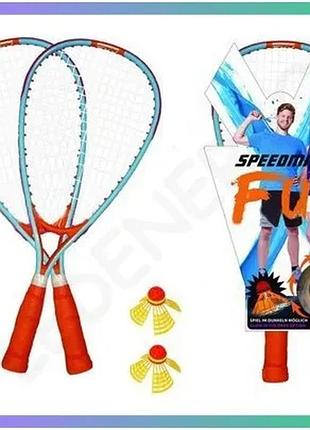Набір для швидкісного бадмінтону speedminton fun set 2 ракетки 2 волани для початківців унісекс для гр sku_400050c