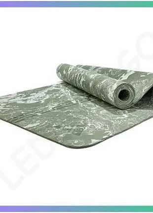 Килимок для йоги adidas camo yoga matte зелений 176 см унісекс 5 мм для йоги та пілатесу килимок для т sku_adyg-10500gn