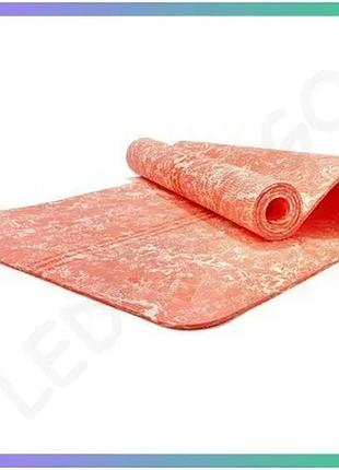 Килимок для йоги adidas camo yoga matte коралловый 176x61x0,5 см для фитнеса и пилатеса sku_adyg-10500cf
