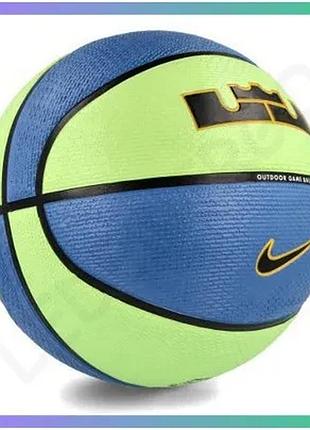 Баскетбольный мяч nike playground 2.0 8p l james размер 7 для игры на улице и в зале sku_n.100.4372.395.07