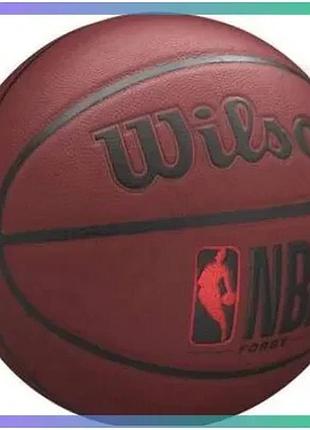 Баскетбольний м'яч wilson nba forge bskt crimson червоний композитна шкіра розмір 7 для гри у баскетбо sku_wtb8201xb7