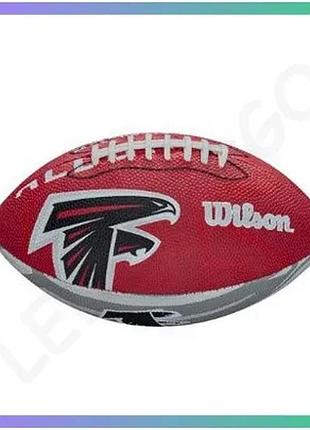 Мяч для американского футбола wilson nfl jr throwback fb 32 team logo универсальный для игры на улице sku_wtf1534xbat