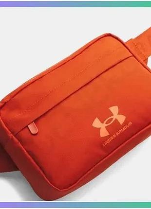Сумка на пояс under armour essential lite wb xbody 2l помаранчевий для спорту унісекс водостійка 15,3 sku_1381914-842