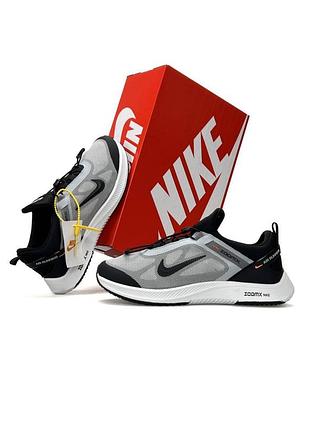 Nike air running light grey black 2