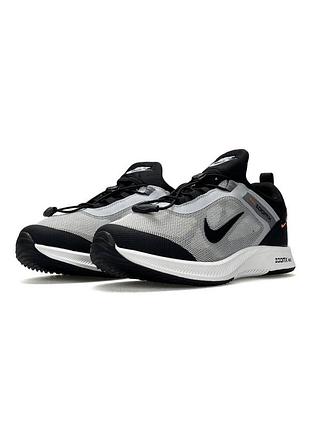 Nike air running light grey black