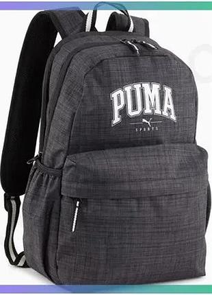 Рюкзак puma squad backpack 20l серый для спорта и учебы 44х30х17,5 см унисекс sku_090716-01