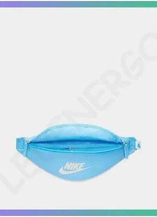 Сумка на пояс nike heritage waistpack 3l блакитна для повсякденного використання унісекс 41х10х15 см sku_db0490-407