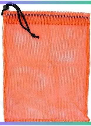 Сітчаста сумка aqua speed mesh bag помаранчева 31x38 см для плавання та спорядження унісекс sku_175-75