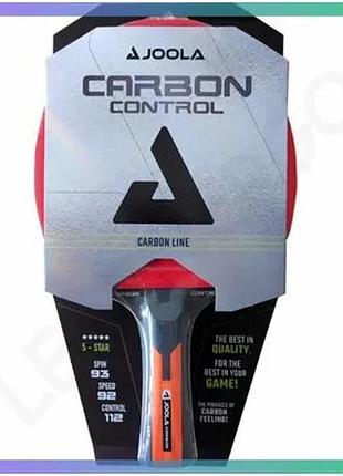 Ракетка для настільного тенісу joola carbon control п’ятишарова для професіоналів з контролем та швидк sku_54190