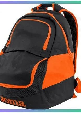 Рюкзак joma diamond ii чорно-помаранчевий 47х32х32см для тренувань і повсякденного використання sku_400235.120