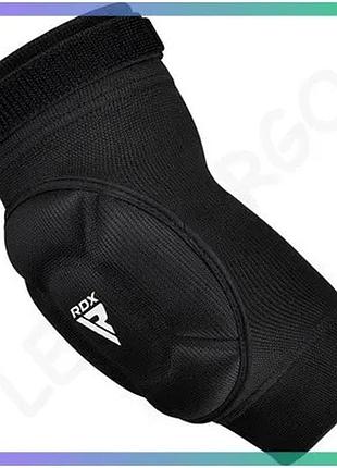 Налокітник rdx hosiery elbow foam чорний білий s захист ліктя з піноматеріалу еластичний унісекс sku_hyp-ebw