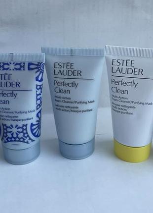 Пенка для умывания и очищающая маска 2 в 1 perfectly clean от estee lauder - скидка!