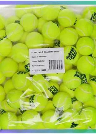 М'ячі для тенісу babolat gold academy 72 м'ячі жовті для тренувань на кортах унісекс sku_512007-113